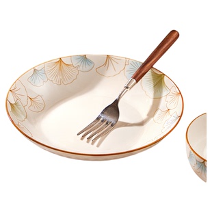 陶瓷米饭碗家用2025新款吃饭碗汤碗面条碗鱼盘好看的盘子餐具碗碟