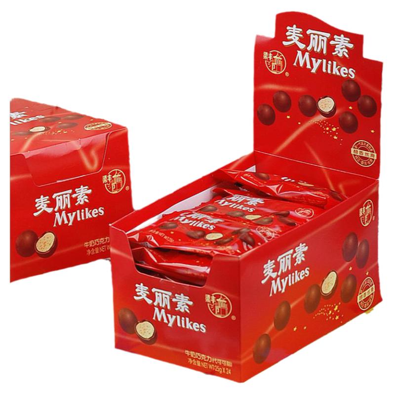 儿时梁丰25g夹心巧克力豆麦丽素