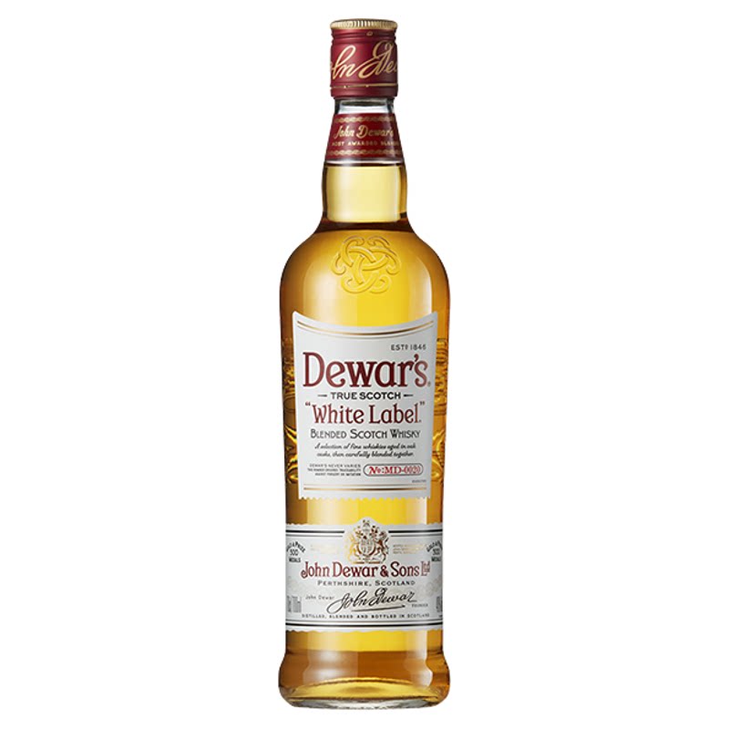 Dewar’s 帝王白牌1000ML 苏格兰调和威士忌海外进口洋酒调鸡尾酒