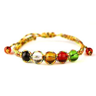 2026年太岁化手链红绳马鼠兔牛猴年五彩绳手工编织手串民族金刚结