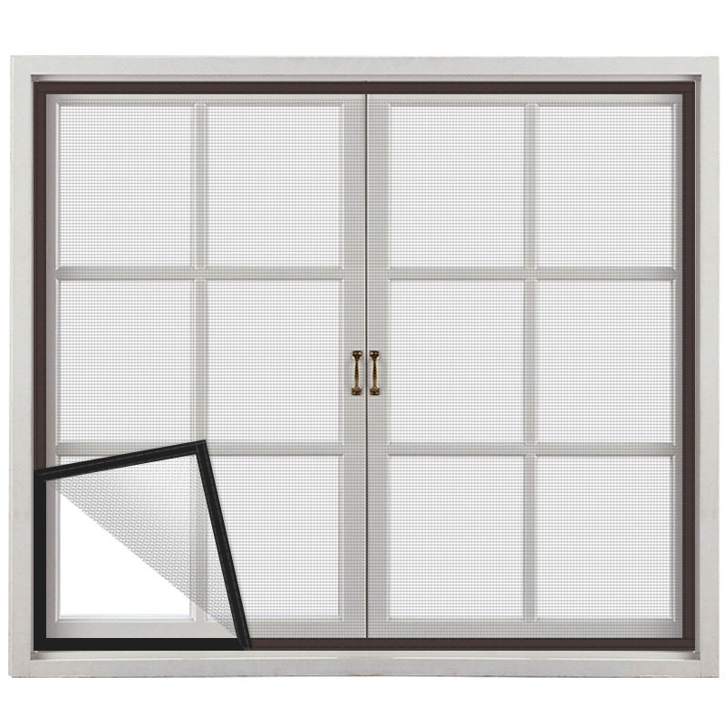 定制防蚊纱窗网自装魔术贴家用简易金刚网窗帘自粘式窗户沙窗纱网