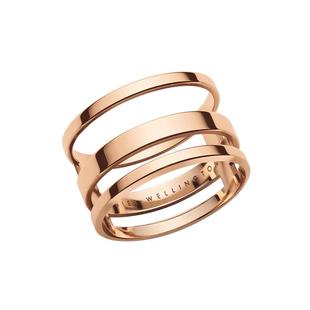 DW戒指情侣同款 ELAN三环玫瑰金色戒指时尚情侣对戒