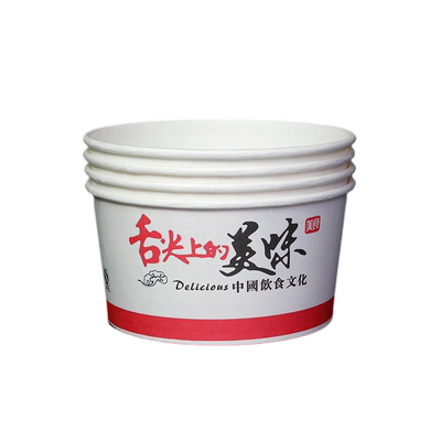 纸碗很厚带盖不漏汤汁整箱大号碗