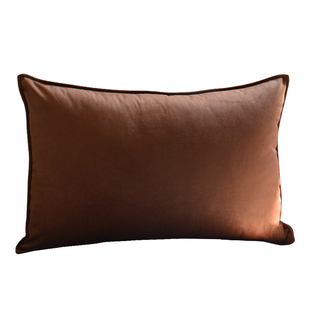 简约现代长方形纯色靠垫抱枕床头腰枕客厅沙发大靠枕套不含芯定制