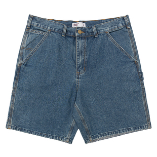 Unblank工装B01古着vintage男cleanfit水洗单膝伐木破坏牛仔短裤