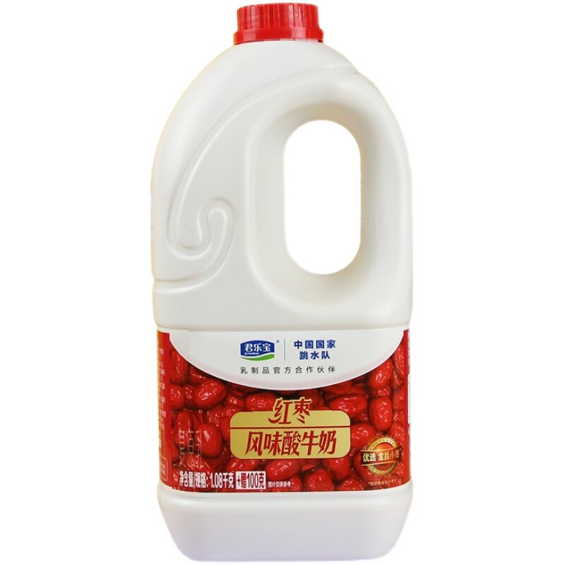 益生菌红枣桶装发酵乳营养早餐奶