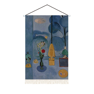 创意油画马蒂斯布艺挂画抽象客厅背景墙卧室装饰宿舍改造ins挂毯