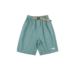 山系童装儿童工装短裤2026夏季新款宝宝水洗棉裤子女童百搭五分裤