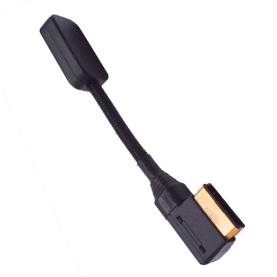 发烧HIFI高保真奔驰汽车AMI线S300 S350 S400 S450 GLK350 GLK260 E300l G55 C63 w221蓝牙接收器AUX音频线