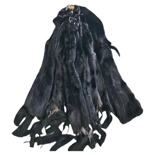 整张水貂皮原材料残次脱花貂皮手工DIY 修补服装内胆皮草皮料貂毛