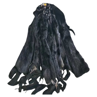 修补手工残次脱花内胆貂毛皮料