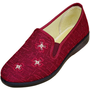 老北京布鞋女春季舒适中老年妈妈鞋小脚老太太奶奶鞋防滑33大码43