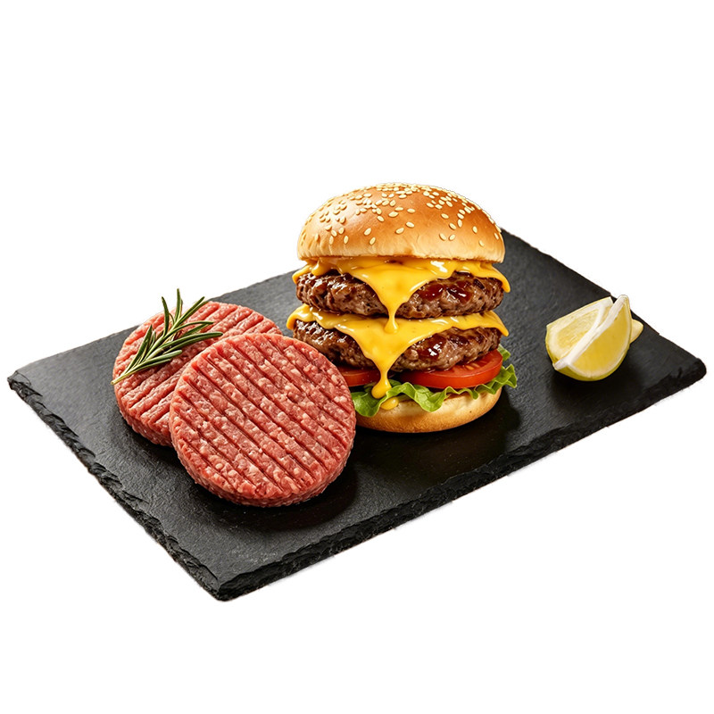整箱10kg洪杨手工牛肉饼汉堡商用