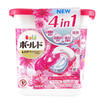 日本进口宝洁花香除菌洗衣凝珠球