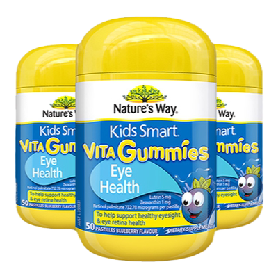 Natures Way澳洲佳思敏儿童叶黄素抗蓝光视力护眼软糖*3