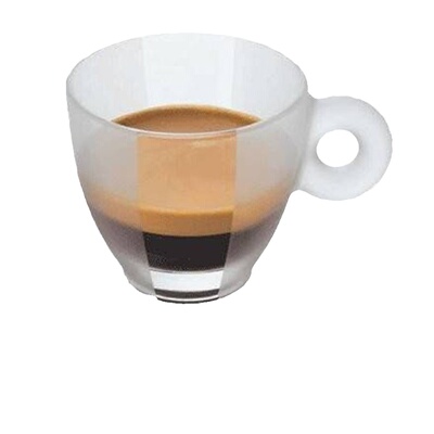 意大利illy水晶磨砂咖啡杯2008款