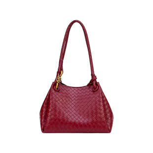 小瑞靓包 恰到好处 高级感编织水桶包包女2025新款手提单肩斜挎包