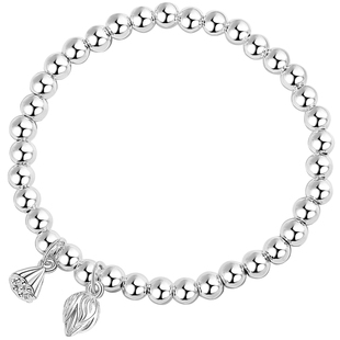 两世欢圆珠银手链女2025年新款新中式银手饰轻奢小众精致生日礼物