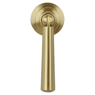 黄铜高档新中式柜门拉手橱柜抽屉金色轻奢现代简约单孔衣柜门把手