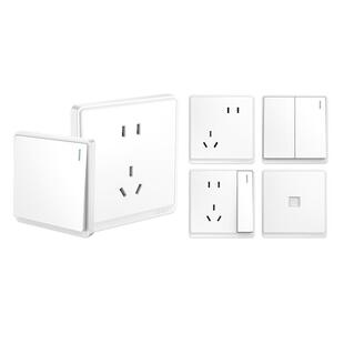 正泰开关插座面板官方旗舰店家用86型暗装墙壁5孔usb一开五孔插座