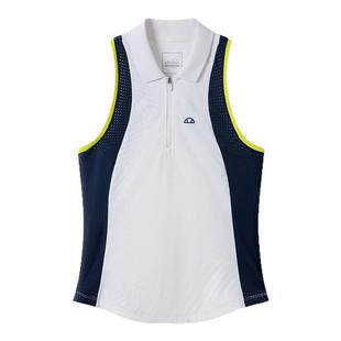 [乔欣同款]ellesse小贝壳秋季运动网球背心收腰显瘦POLO网球服