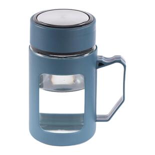 【升级款】500ml大容量耐高温防爆大容量带把手男女玻璃杯带把手