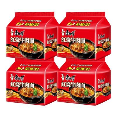 康师傅红烧牛肉面经典袋