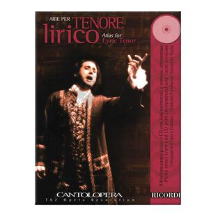 咏叹调曲集 抒情男高音 含CD Ricordi 里科尔迪原版乐谱书 Arias for Lyric Tenor HL50486845