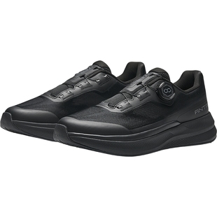 【旋钮扣】安踏轻商务男鞋运动鞋2026新款旋钮扣黑色通勤鞋跑步鞋