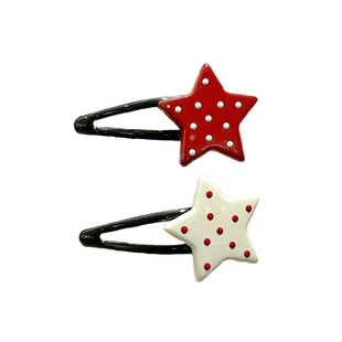 儿童发夹红色爱心星星发卡侧边夹刘海夹个装小女孩新款头饰bb夹小