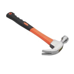 带磁包边木柄羊角锤防滑吸钉直角木工专用锤子榔头手锤铁锤钉锤。