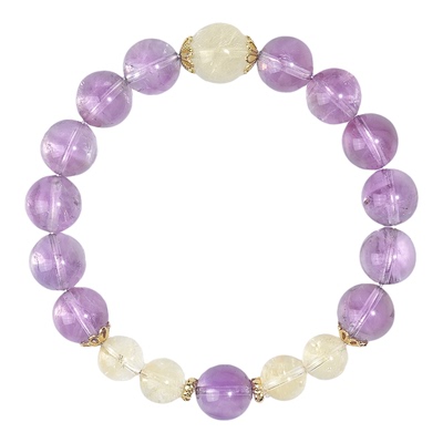 与卿珠宝天然紫水晶手串女小众