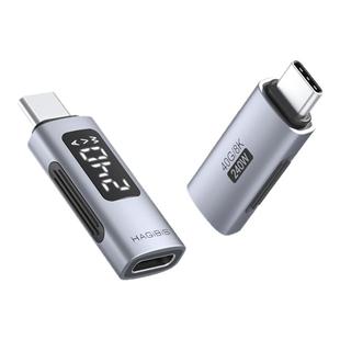 海备思240W数显转接头全功能typec数据线功率电流电压表快充监测显示测试仪检测器手机充电器USB4雷电40Gpbs