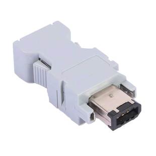 汇川禾川安川松下台达CN3伺服电机编码插件接头SM-6P/6E 1394插头