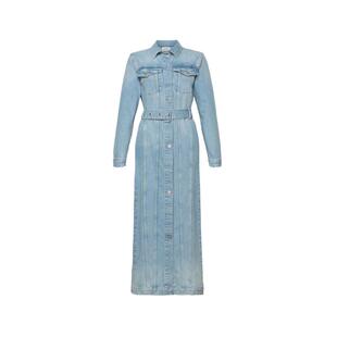 【D11秋冬新品抢先购】FRAME 女士复古收腰中长款牛仔连衣裙