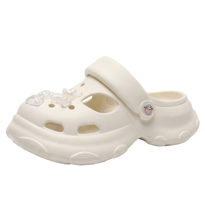 达芙妮厚底洞洞鞋防滑防臭凉拖鞋