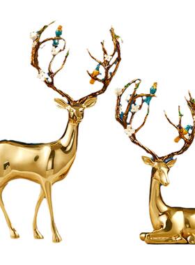 黎采现代简约电视柜礼品铜制品