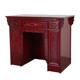 带门神台柜实木家用佛龛财神柜现代简约供桌中式香案佛台贡台神龛