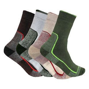 男女加厚运动袜coolmax户外袜秋冬保暖排汗速干重装毛圈登山袜