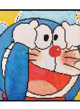 伊人卧室贴钻画卡通动漫叮当猫