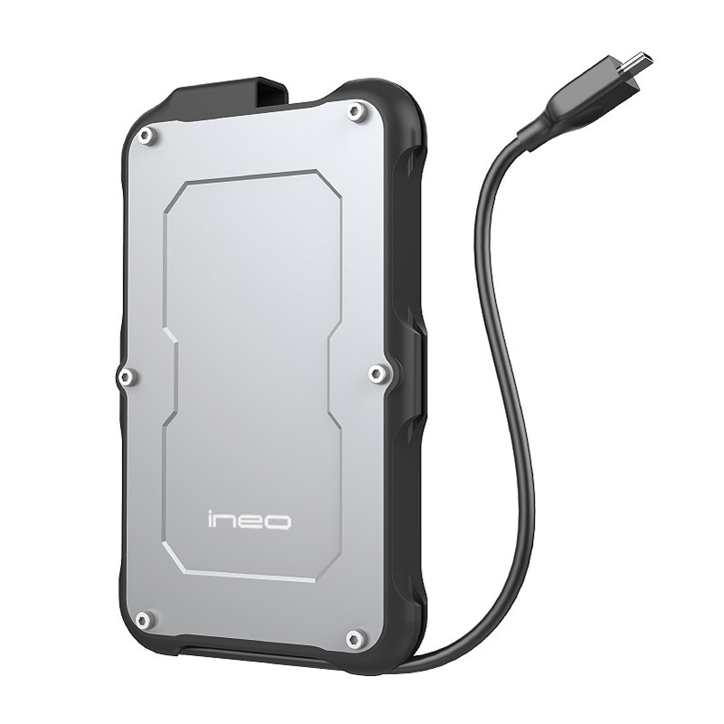 2.5寸外置读取Type c usb3.1外接移动硬盘盒高速防水防摔硅胶金属