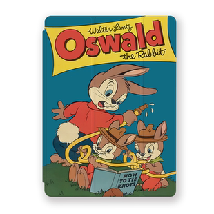 潮流可爱小众复古兔子松鼠插画卡通适用于苹果2022款iPadPro12.9/11三折保护壳air5/mini6防摔ipad10笔槽