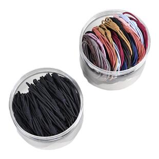 韩版基础头绳可爱简约发绳多股辫发圈橡皮筋小皮套少女日系正品