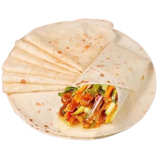 手工春饼现做现发早餐卷饼卷菜鸡肉卷饼劲道速食烙馍美味