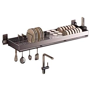 厨房水槽置物架壁挂式沥水碗架不锈钢水池放碗碟碗盘洗碗槽收纳架