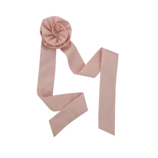 mona同款~东大门欧尼大花飘带发圈头饰扎头发发饰后脑勺盘发头绳