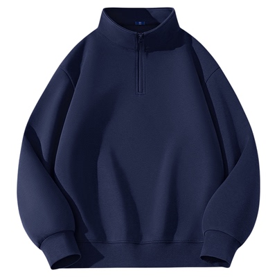 GENIOLAMODE卫衣男款立领加绒保暖内搭秋冬季2025新款休闲打底衫