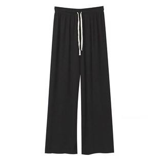 深灰色糯米休闲裤女直筒冬季加绒大码胖mm宽松显瘦梨形身材阔腿裤