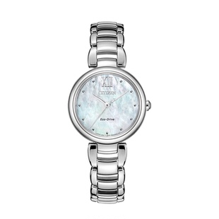 CITIZEN西铁城女士腕表光动能花语风吟贝母盘时尚女表EM0530-81D