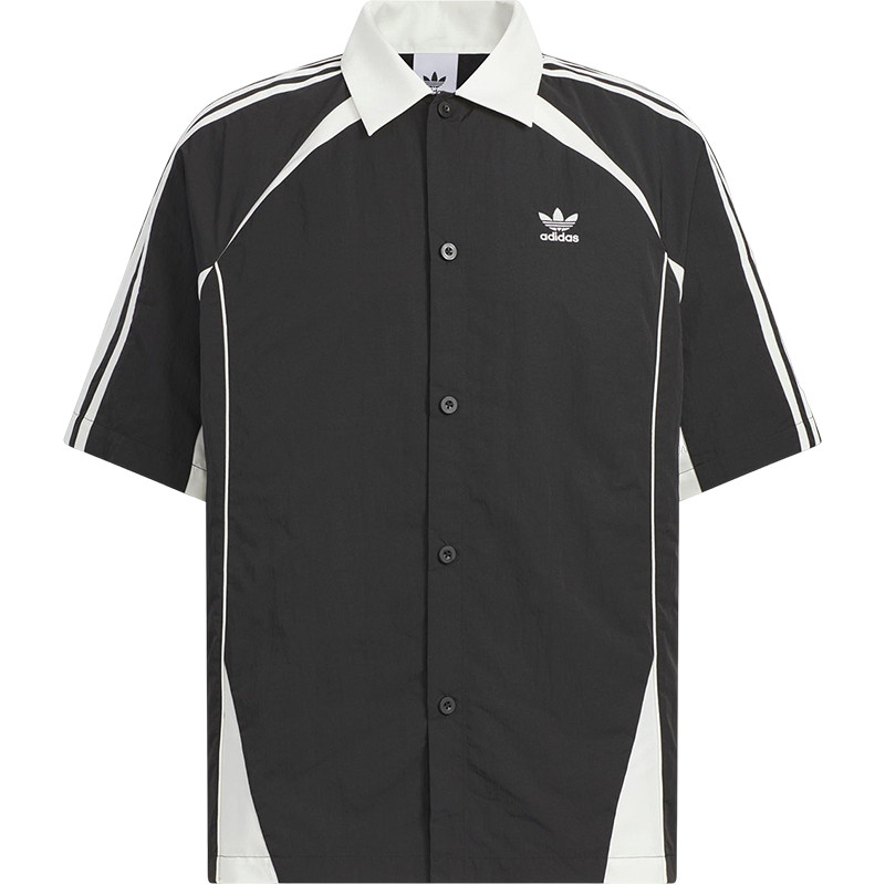 Adidas/阿迪达斯正品三叶草男士宽松翻领户外经典透气衬衫KD0947